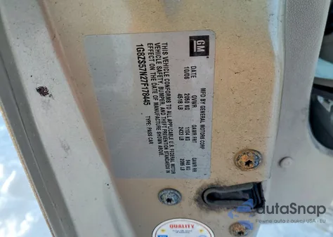 2007 Saturn Aura Xe z USA, uszkodzony, nr VIN 1G8ZS57N27F178445